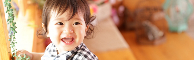 赤ちゃんの笑顔